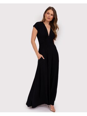 TOTU TOTU Sukienka dzianinowa Noir tall Czarny Regular Fit