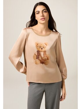 Oltre Oltre T-shirt G065J004610N012 Écru Regular Fit