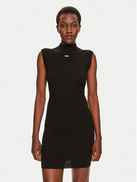 HUGO HUGO Džemper haljina Scooler 50518301 Crna Slim Fit
