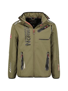 Geographical Norway Geographical Norway Kurtka softshell WY1997H/GN-Kaki / Black Zielony Regular Fit