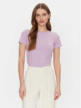 Guess Guess T-Shirt W5RI52 J1314 Fioletowy Regular Fit