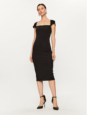Pinko Pinko Koktejlové šaty Astrid 102324 A04I Černá Slim Fit