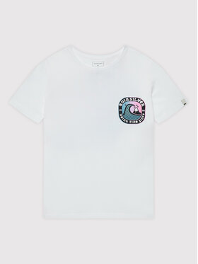 Quiksilver Quiksilver Tričko Closed Bubble EQBZT04420 Biela Regular Fit