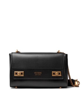 Guess Guess Táska Katey Flap Shoulder Bag HWVB78 70190 Fekete