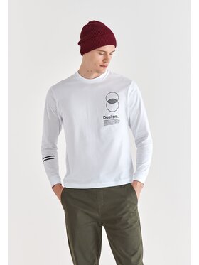 Pako Lorente Pako Lorente Longsleeve M21WF-TL-049 Biały Classic Fit
