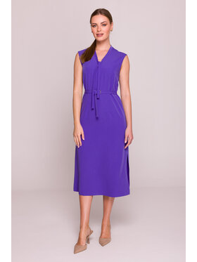 Stylove Stylove Sukienka codzienna S410 Fioletowy A-Line Fit