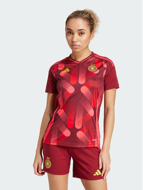 adidas adidas Koszulka techniczna Germany 25 (Women's Team) Away Jersey Czerwony Regular Fit