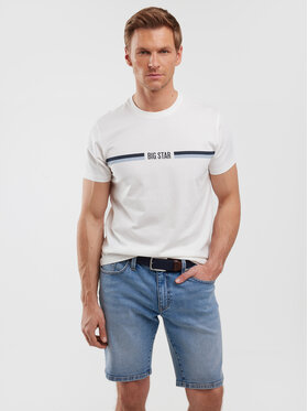 BIG STAR BIG STAR T-Shirt LEXOR Biały Basic Fit