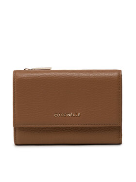 Coccinelle Coccinelle Velika ženska denarnica MW5 Metallic Soft E2 MW5 11 66 01 Rjava
