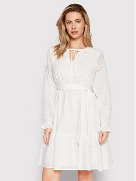 Selected Femme Selected Femme Sukienka letnia Skye 16083339 Biały Regular Fit