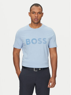 BOSS BOSS Póló Tape Logo 50530990 Kék Regular Fit