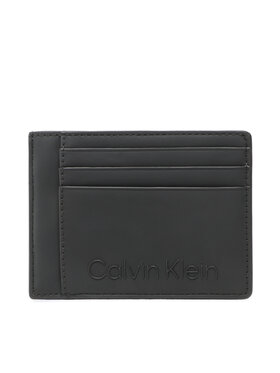 Calvin Klein Calvin Klein Etui pentru carduri Rubberized Id Cardholder K50K509602 Negru