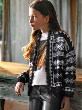 Mayoral Mayoral Cardigan 7.312 Negru Regular Fit