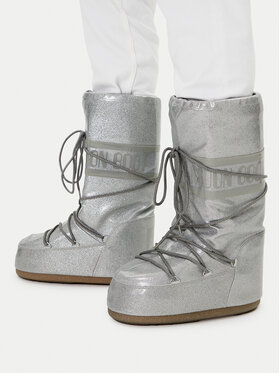 Moon Boot Moon Boot Śniegowce Icon Glitter 80D1402850 Srebrny
