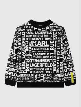 KARL LAGERFELD KARL LAGERFELD Sweatshirt Z25374 D Schwarz Relaxed Fit