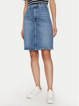 Tommy Hilfiger Tommy Hilfiger Džínová sukně Melany WW0WW42881 Modrá Regular Fit