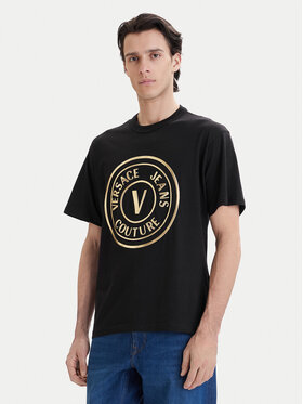 Versace Jeans Couture Versace Jeans Couture T-Shirt 80GAHT02 CJ00T Černá Regular Fit