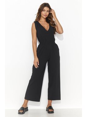 Makadamia Makadamia Kombinezon NU465 Czarny Regular Fit