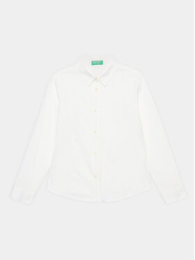 United Colors Of Benetton United Colors Of Benetton Koszula 5TUXCQ00Q Biały Regular Fit