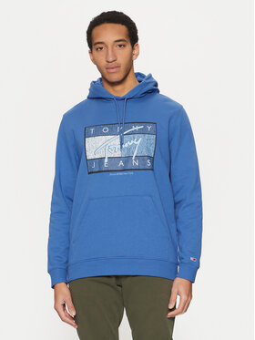 Tommy Jeans Tommy Jeans Mikina Dna Flag Twist DM0DM21100 Modrá Regular Fit