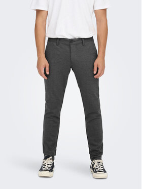 Only & Sons Only & Sons Chinosy 22022911 Szary Tapered Fit