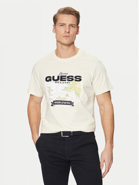 Guess Guess Тишърт M5RI10 I3Z14 Екрю Regular Fit