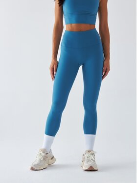 BeShaped BeShaped Legginsy Sportowe - Morning Dew Niebieski Shaping Fit