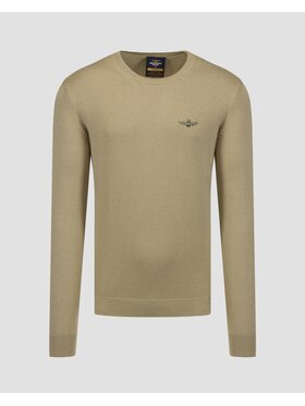 Aeronautica Militare Aeronautica Militare Sweter 241MA1502L506 Zielony Regular Fit