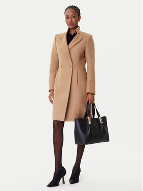 Rinascimento Rinascimento Wollmantel CFC0126218003 Beige Regular Fit