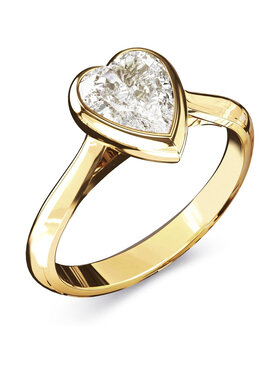 Guess Guess Pierścionek JUBR06363JWYG56 Złoty