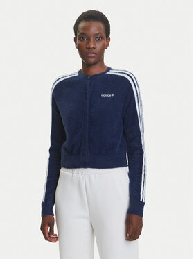 adidas adidas Strickjacke Fluffy JW3644 Dunkelblau Regular Fit