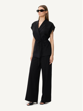 KMX KMX Kamizelka 193110007 Czarny Fitted Fit