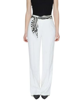 ONLY ONLY Παντελόνι γυναικείο Pantaloni onladora hw belt flared Λευκό Regular Fit