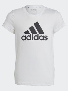 adidas adidas Тишърт Essentials Big Logo Cotton T-Shirt IC6121 Бял Slim Fit