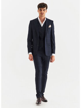 Pako Lorente Pako Lorente Spodnie garniturowe P22WF-6G-001 Granatowy Slim Fit
