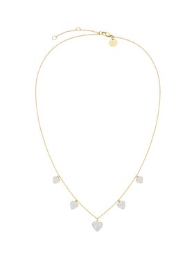 Rosefield Rosefield Naszyjnik DIAMOND HEARTS Złoty