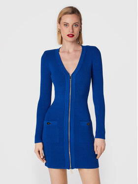 Elisabetta Franchi Elisabetta Franchi Rochie tricotată AM-65T-26E2-V550 Albastru Slim Fit
