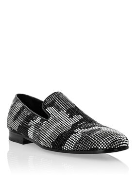PHILIPP PLEIN PHILIPP PLEIN Mokasíny 11423 Stříbrná