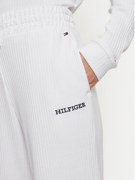 Tommy Hilfiger Spodnji Del Pižame UW0UW05577 Bela Relaxed Fit