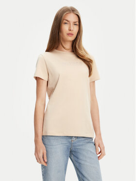 Guess Guess T-Shirt V3BI11 J1314 Beżowy Regular Fit