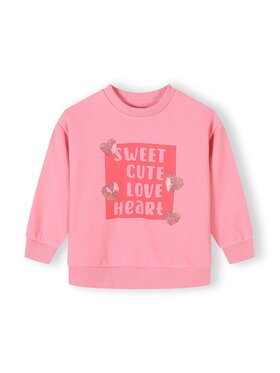 minoti minoti Bluza 30FLEECE112 Różowy Regular Fit