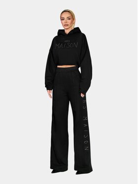 MADE BY SOCIETY MADE BY SOCIETY Kurtka anorak BLACK VEIL Hoodie - H27502 Czarny Basic Fit