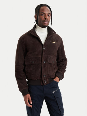 Aeronautica Militare Aeronautica Militare Prijelazna jakna 262PN0965UPL00327 Smeđa Regular Fit
