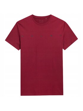 4F 4F T-Shirt 4FSS23TTSHM305 Czerwony Comfortable Fit