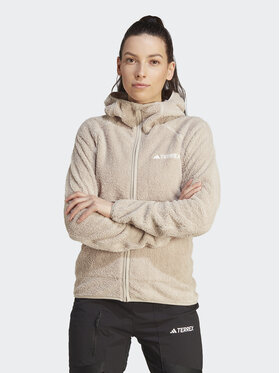 adidas adidas Полар Terrex Techrock Reversible High-Pile-Fleece IB1862 Бежов Slim Fit