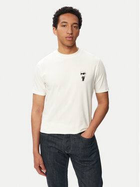 KARL LAGERFELD KARL LAGERFELD T-särk 755048 563235 Valge Regular Fit