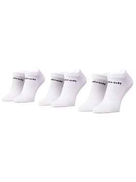 Reebok Reebok Набір 3 пар низьких шкарпеток unisex Act Core Low Cut Sock 3P GH8228 Білий