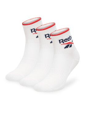 Reebok Reebok Набір з 3 пар низьких шкарпеток unisex R0362-SS24 (3-pack) Білий