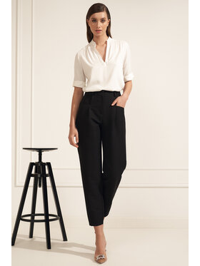 NIFE NIFE Bluzka B184 Écru Regular Fit