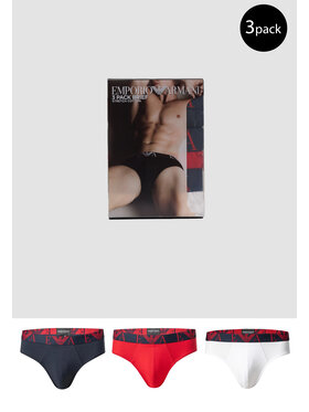 Emporio Armani Underwear Emporio Armani Underwear Bokserki 3 PACK BRIEF Czerwony